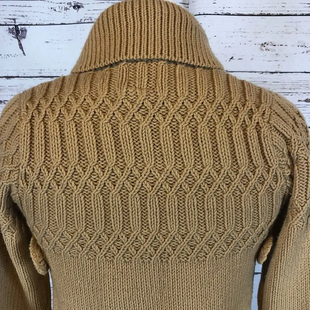 Gap kids cable knit long sweater Cardigan shawl collar size XL